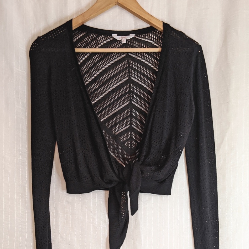 Candie’s Tie Front Completer Cardigan